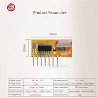 Interrupteur à distance, émetteur sans fil, 433 MHz, 315 MHz, module TF, module RF, récepteur sans fil à faible consommation, superhétérodyne