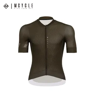 Mcycle Wholesale Cycling Clothing Wear Race Cutting Bicycle Biking Shirt Tops Sublimation Short Sleeve Custom Cycling Jersey Men