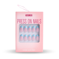 Ensemble de faux ongles et de colle Senboma : solutions non toxiques à marque privée pour les distributeurs de produits de beauté