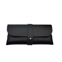 16.8*8*3.8cm Pvc cuir Logo personnalisé clou bouton lunettes sac lunettes sac lunettes de soleil sac étui à lunettes 2025