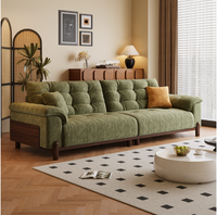 Canapé en chenille à mousse multicouche haute résilience - un ensemble de canapés modulaires durables, idéal pour les projets d'appartements de luxe