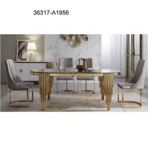 Table à manger avec tables de chevet pour la décoration intérieure et des sièges confortables 36317-A1956 - Product Image 1