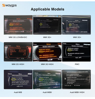 Ewaygps Navigation GPS multimédia pour voiture certifiée CE/FCC, boîte CarPlay sans fil, interface Android Auto pour Audi Q5 Q7 A3 A4 A5