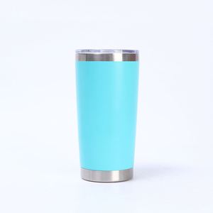 Gobelet isotherme à double paroi pour voiture, avec couvercle coulissant, vierge pour sublimation, plusieurs couleurs mates, vente en gros - Product Image 2