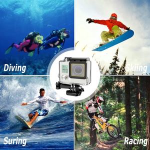 Boîtier étanche sous-marin HONGDAK 45M pour <span class=keywords><strong>GoPro</strong></span> <span class=keywords><strong>Hero</strong></span> <span class=keywords><strong>4</strong></span>, housse de protection pour caméra d'action de plongée - Product Image 4