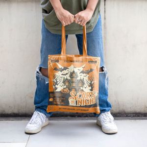 DLBZ Vente en gros Sac fourre-tout pliable en toile robuste et durable, personnalisé, recyclé et écologique, idéal pour Halloween - Product Image 5