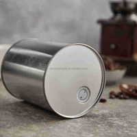 Boîtes de conserve en grains de café personnalisées Boîtes en métal spéciales avec soupape d'échappement unidirectionnelle Boîtes en fer blanc en grains de café de qualité alimentaire