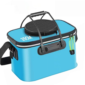 Secchio da pesca pieghevole multiuso all'ingrosso di EVA può trasportare la protezione del pesce secchio da pesca scatola di pesce con la pesca - Product Image 1