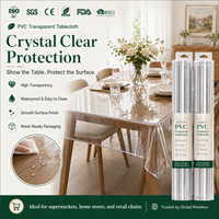 Nappe en PVC transparente YJ, finition satinée ou mate, pour présentoir de mobilier, comptoir d'exposition, OEM