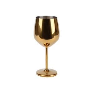 2025 Gold Metal Wine <b>Glasses</b> Luxury Mirror Decorative 18oz Steel Champagne <b>Glass</b> for Wedding - Product Image 1