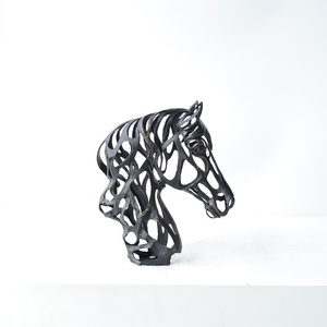 Adornos Modernos de Lujo Ligero, Semielaborados, de Aleación de Aluminio con Forma de Cabeza de Caballo para Entrada, Vinoteca y Decoración de Sala de Exposiciones - Product Image 3