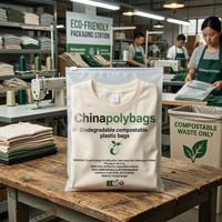 Sacs refermables compostables de qualité supérieure en composition PBAT/PLA/amidon de maïs