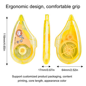 Bande de correction phosphorescente scolaire Correcteur de bande de correction jaune - Product Image 5