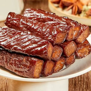 Hongxiangji essiccato manzo essiccato a scatti originale sapore di cumino piccante fabbrica all'ingrosso confezionamento sottovuoto ODM fabbrica snack di carne - Product Image 1
