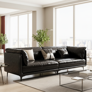 ชุดโซฟาหนังคุณภาพสูง ดีไซน์ร่วมสมัย สไตล์วิน<span class=keywords><strong>เท</strong></span><span class=keywords><strong>จ</strong></span> กันน้ำและกันคราบ สำหรับห้องนั่งเล่นขนาดใหญ่ในอพาร์ทเมนต์ - Product Image 5