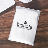 Logo imprimé personnalisé, emballage transparent à fermeture éclair, petit sac en plastique de stockage en poly à fermeture éclair pour vêtements