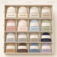 Gorro de Punto Acrílico Bordado con Nombre Personalizado, Ajustable, Informal, para Regalo Personalizado, Unisex, para Hombre y Mujer