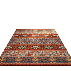 Vintage Distressed Indoor Floor Carpet 4x5ft NonSlip Flat Weave Eco-Friendly Print <b>Bedside</b> Dining Room Dcor Outdoor Area <b>Rug</b> - Product Image 1