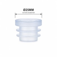 Bouchon d'extrémité de tuyau de plomberie 25 mm, taille personnalisée, bouchon de tuyau PE, moulage OEM, usine