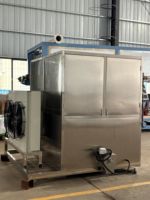 Machine à glaçons Coldsmart Cube, 1 tonne, 2 tonnes, 3 tonnes par jour, en acier inoxydable, pour les chaînes de restaurants de restauration rapide
