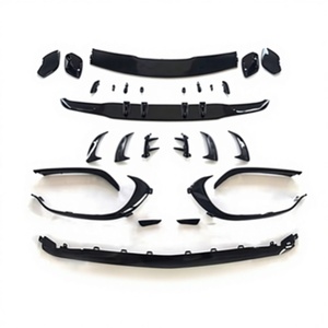 Nuovo splitter anteriore e set di canard in stile A45S per il mercato aftermarket, compatibile con <span class=keywords><strong>Mercedes</strong></span> <span class=keywords><strong>Classe</strong></span> <span class=keywords><strong>A</strong></span> W177 2019-2024, finitura nero lucido, montaggio diretto. - Product Image 3