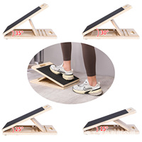 Musculation Physiothérapie Veau Étirement Antidérapant Portable Squat Wedge En Bois Réglable Slant Board