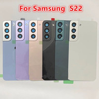 Cache-batterie de remplacement pour S20 S20 Plus S20u S21 S21Plus S21u S22 S22 Plus S22u, boîtier arrière en verre au design barre