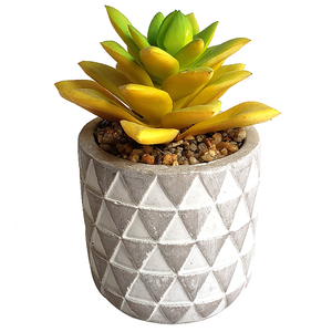 Mini Home Decoration Plastic Succulent Bonsai Artificial Potted Plant in Ceramic Pot