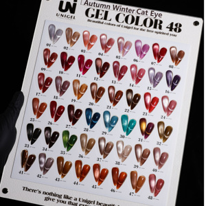 Set de Esmalte de Uñas en Gel Efecto Ojo de Gato de 60 Colores <span class=keywords><strong>Unigel</strong></span> Promote, Venta al Por Mayor para Salones de Uñas con Carta de Colores Gratis y Embalaje en Botella - Product Image 6