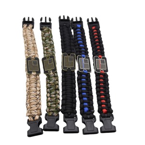 Grosir gelang tali payung bertahan hidup taktis uniseks bendera Amerika Serikat gelang Paracord 550 - Product Image 2