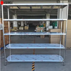 Commercial Industrial 5 Layer Wire Containers Use Stainless Steel Storage Rack Shelf
