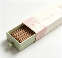 Boîte en carton personnalisée en gros avec ruban pour l'emballage d'encens en bâtonnets, idéale pour l'aromathérapie à domicile et les cadeaux de festival