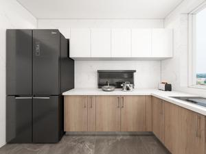 Ensemble d'armoires <span class=keywords><strong>de</strong></span> <span class=keywords><strong>cuisine</strong></span> modulaires <span class=keywords><strong>de</strong></span> luxe prêt à assembler avec porte en bois et en verre Design complet - Product Image 3