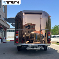 Camion de restauration mobile Wetruth en acier inoxydable avec cuisine complète, camion de boulangerie commercial, camion de pizza, remorque de restauration