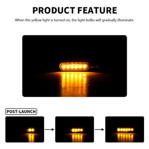 <span class=keywords><strong>Indicateur</strong></span> d'ambre <span class=keywords><strong>de</strong></span> moto dynamique chromé noir 12v avec DRL blanc <span class=keywords><strong>pour</strong></span> moto universelle aventure <span class=keywords><strong>de</strong></span> course vélo EV à deux roues - Product Image 3