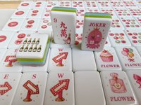Nouveau jeu de Mahjong américain rose rêveur 2026, ensemble complet de 160 pions en acrylique de haute qualité, moderne et portable, idéal pour les cadeaux de fête