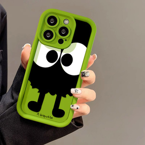 Custodia per telefono Goofy Big-Eyed Soot Ball dipinta, adatta per <span class=keywords><strong>Apple</strong></span> <span class=keywords><strong>iPhone</strong></span> 17 16 15 14 Pro Max, supporta la personalizzazione fai-da-te - Product Image 3