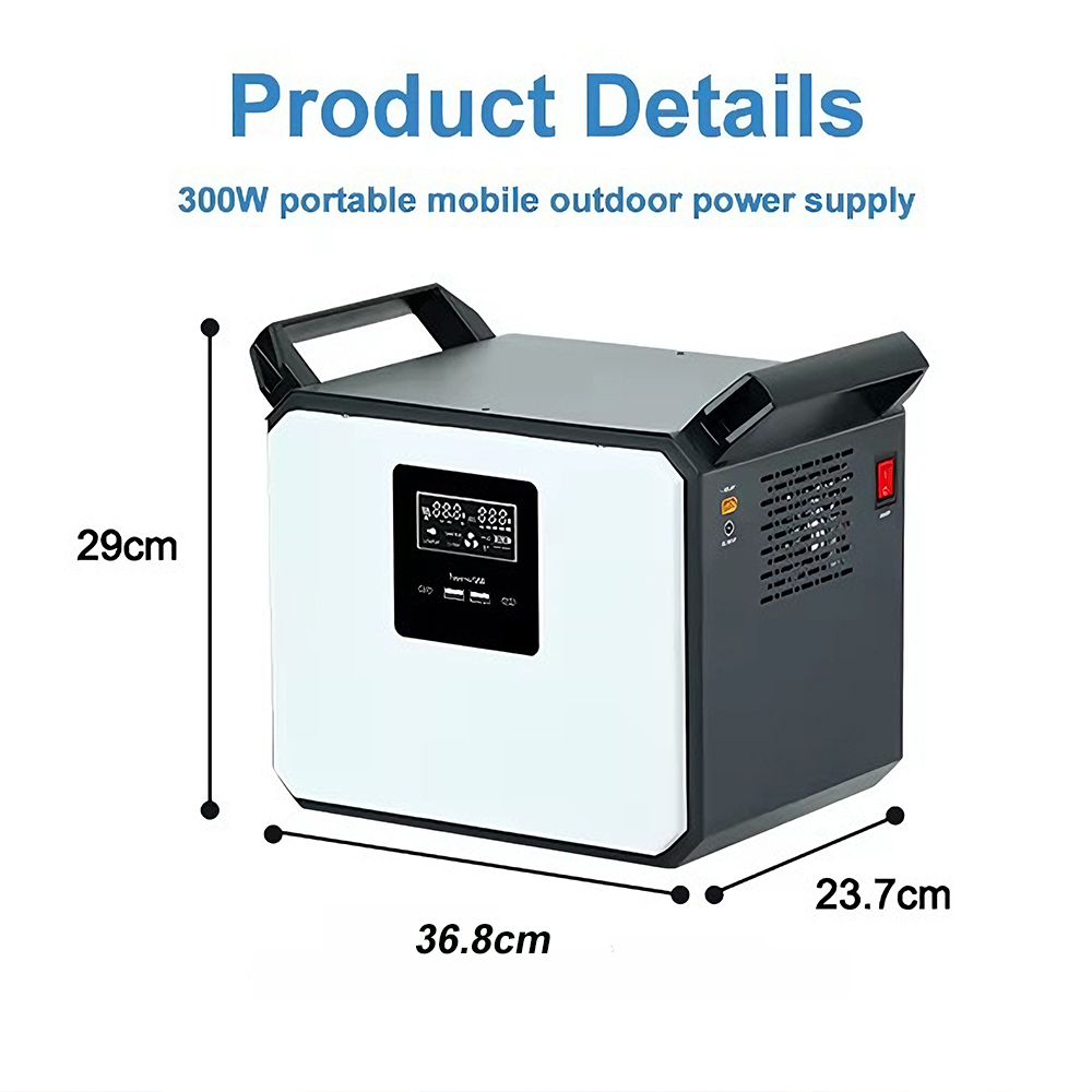 Lightweight LiFePO4 12V 300W Portable Power Generator, Off-Grid Solar Power with UPS Backup for Home Emergency Power Storage · image 3