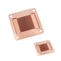 Pièces personnalisées CNC usinage fraisage aluminium dissipateur thermique en cuivre pur pour plaque de base de refroidissement de puce électronique