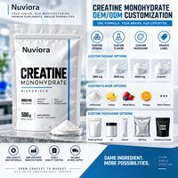 Créatine en poudre OEM en vrac 500 g sans saveur, approvisionnement direct usine pour hommes et femmes, soutien des performances musculaires