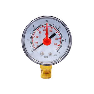เกจวัดแรงดันแบบท่อ Bourdon รุ่น Y63 จากโรงงาน ความแม่นยำสูง 0-6 บาร์ เข็มแดง ขนาดเกลียว M14*1.5 สำหรับเครื่องมือวัดแรงดันอากาศ - Product Image 2
