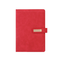 Carnet A5 en cuir PU avec bouton-pression PQ, fournitures de bureau, esthétique vintage, personnalisable, motif promotionnel, qualité supérieure