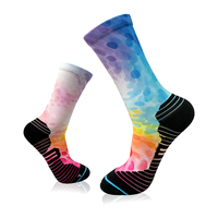 Chaussettes habillées pour hommes avec logo personnalisé, antidérapantes, antibactériennes, en coton peigné, colorées, originales, amusantes et mignonnes