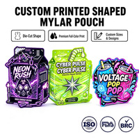 Sacchetti Doypack Personalizzati in PE da 1g, 3.5g, 7g, 14g, 28g, 1LB per Caramelle Gommose, Sacchetti Mylar Antiodore Cali Packs 8th Plug