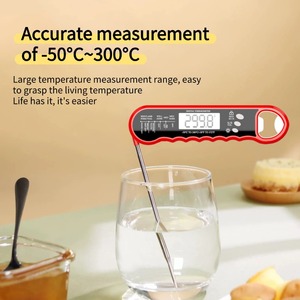 Katlanabilir mutfak aksesuarları anında okumak için dijital gıda termometre barbekü et pişirme kahve süt ızgara ile şişe açacağı - Product Image 6
