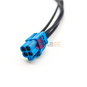 Cable Automotriz Fakra de 4 Puertos, Conector Macho Tipo A a Conector Hembra Mini Fakra Tipo Z, Longitud Personalizada de 20 cm para Telemática - Product Image 2
