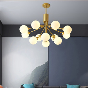 Lámpara de Araña Colgante de Estilo Nórdico Postmoderno, Chic, Elegante, de Lujo Ligero, Moderna, con Diseño de Ramo de Frijoles Mágicos, para Comedor y Sala de Estar - Product Image 5
