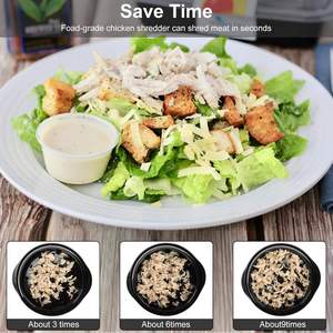 Déchiqueteur manuel de <span class=keywords><strong>poulet</strong></span> pour barbecue avec couvercle transparent, hachoir à viande pour la cuisine, machine à déchiqueter la viande pour <span class=keywords><strong>poulet</strong></span>, porc, bœuf - Product Image 4