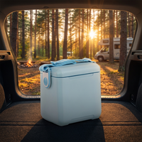 Igloo Tag-Along Too Glacière de pique-nique en plastique de 10,4 litres avec sangle réglable bleu clair