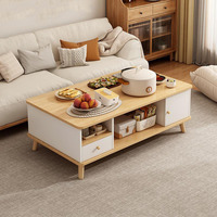 Table basse moderne personnalisée simple avec tiroir de rangement Table basse multifonction rectangle pour meubles en bois salon